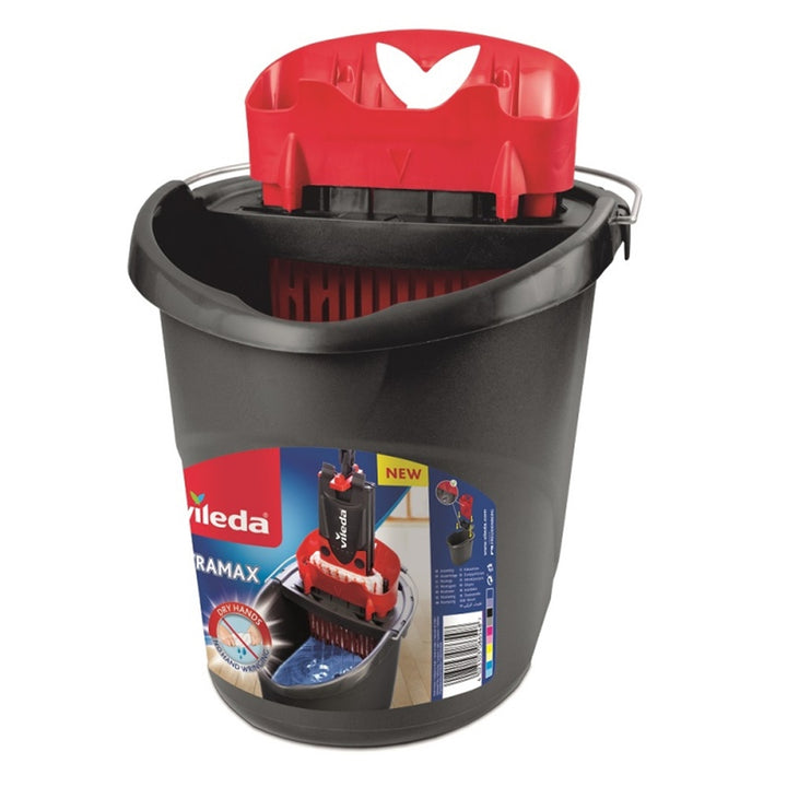 Secchio VILEDA Ultramax con strizzatore colre nero