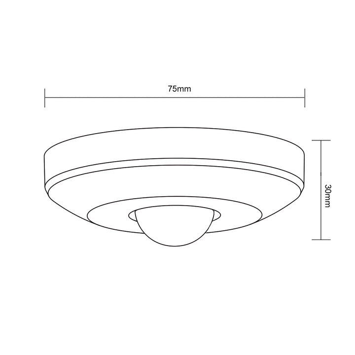 Sensore a soffitto con sensore di movimento PIR Maclean Energy MCE231 portata max 100 W (LED) 6 m