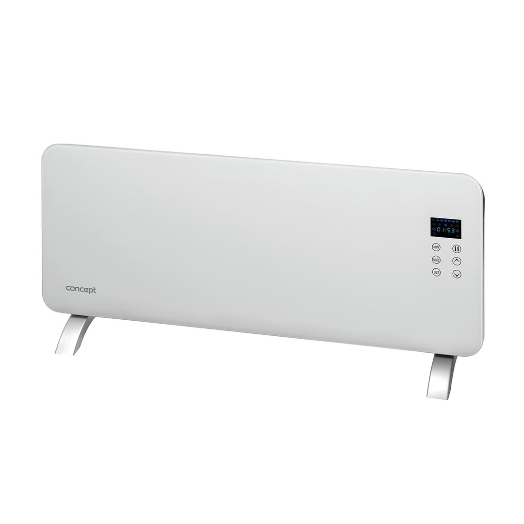 Convettore elettrico temperato in vetro Concept KS4000 bianco