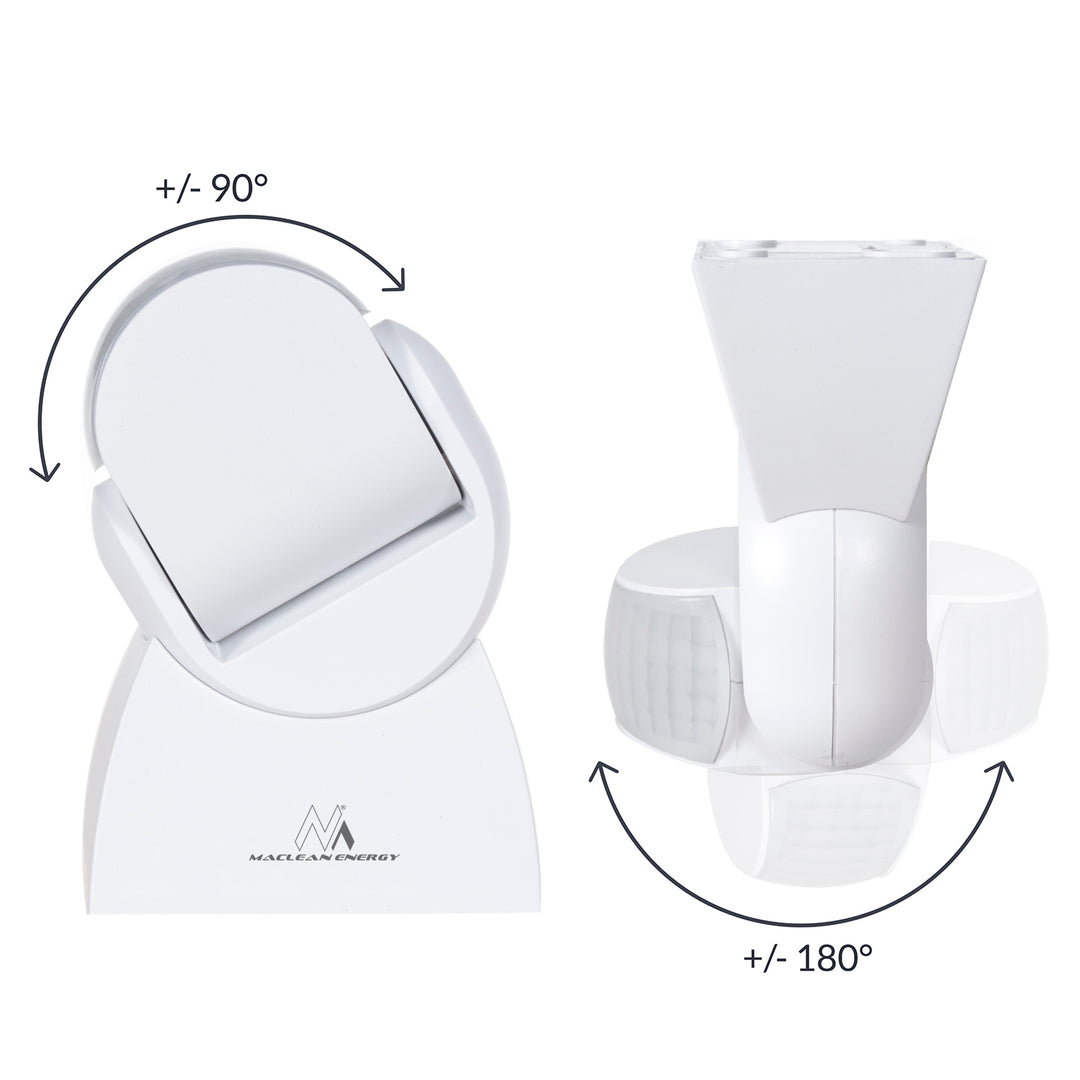 Sensore di movimento a infrarossi con telecomando IP65, max 800 W (lampadina), max 1200 W (LED) MCE241 Maclean Energy