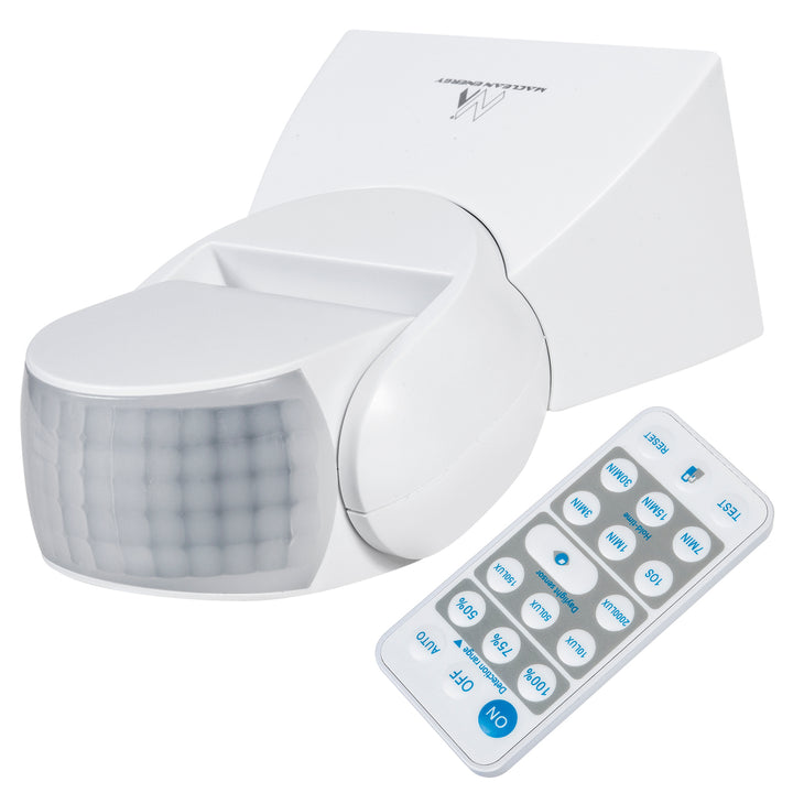 Sensore di movimento a infrarossi con telecomando IP65, max 800 W (lampadina), max 1200 W (LED) MCE241 Maclean Energy