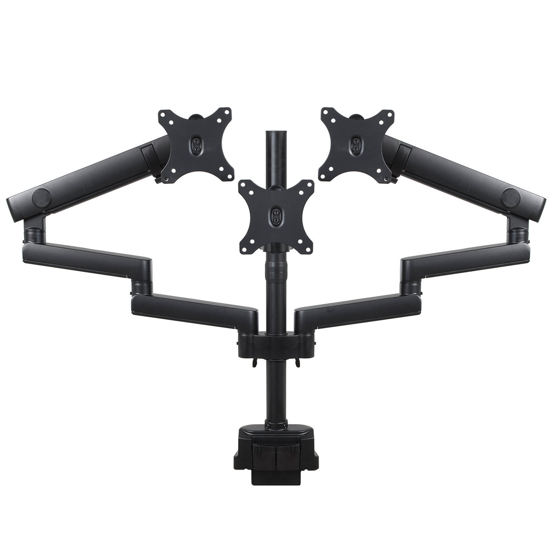 Supporto da tavolo per 3 monitor LED LCD con 2x USB 3.0 17-27 "3x7kg VESA 75x75 e 100x100 Maclean MC-811