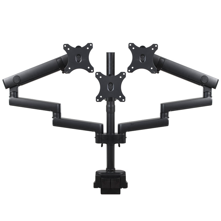 Supporto da tavolo per 3 monitor LED LCD con 2x USB 3.0 17-27 "3x7kg VESA 75x75 e 100x100 Maclean MC-811