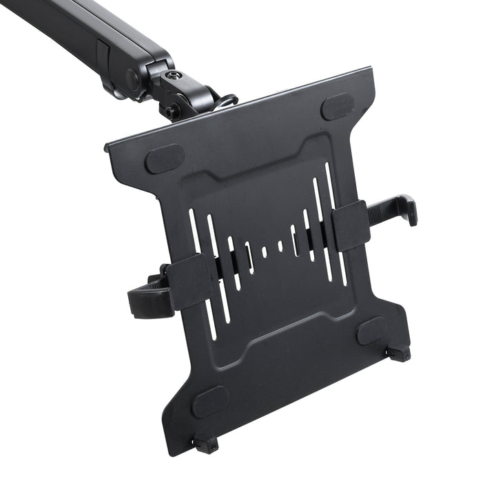 Maclean, Supporto da tavolo doppio, per monitor e laptop, Vesa 75x75 100x100, 17"-32", 2x8kg, MC-813
