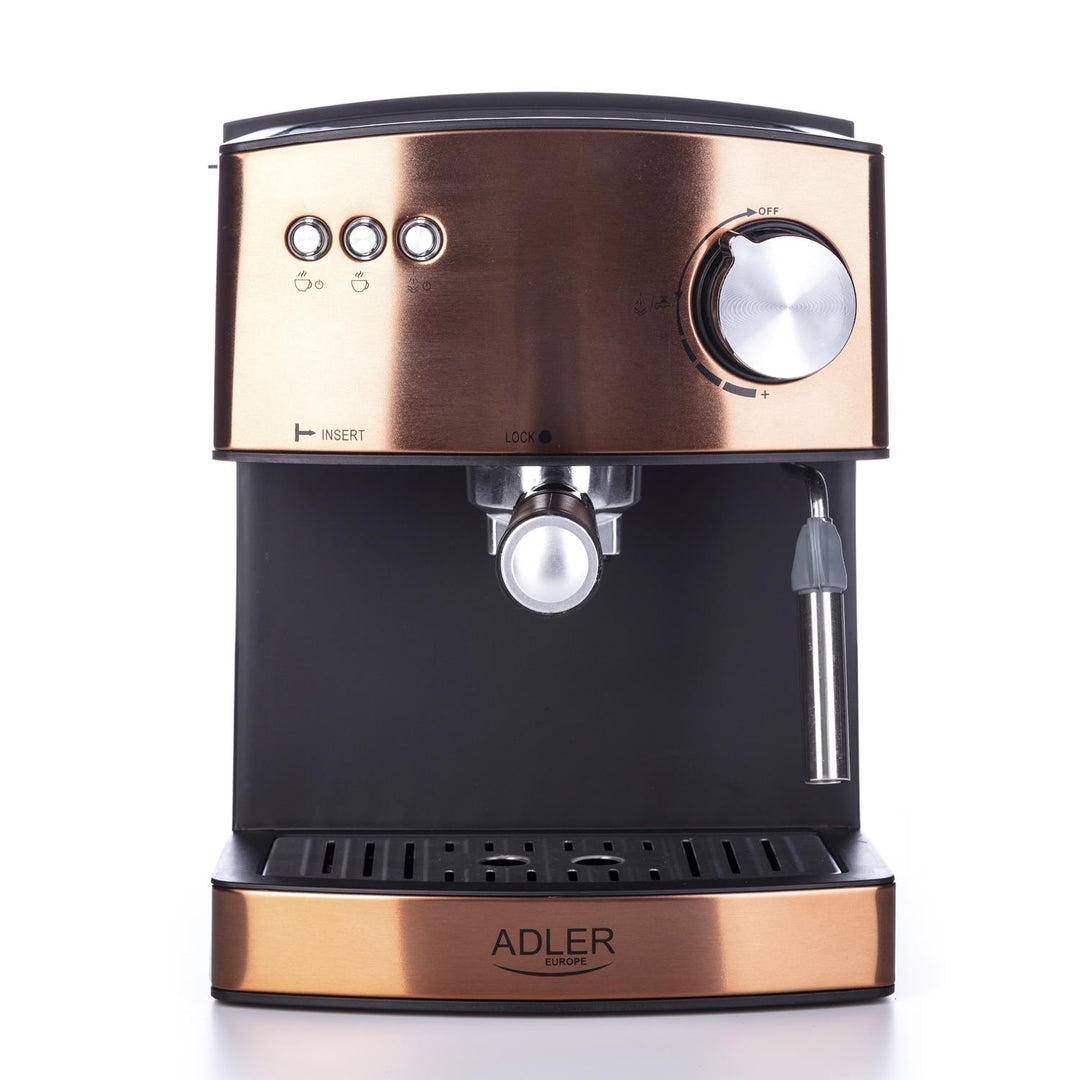 Macchina per caffè espresso Adler, 15 bar, 850W, montalatte, AD4404cr