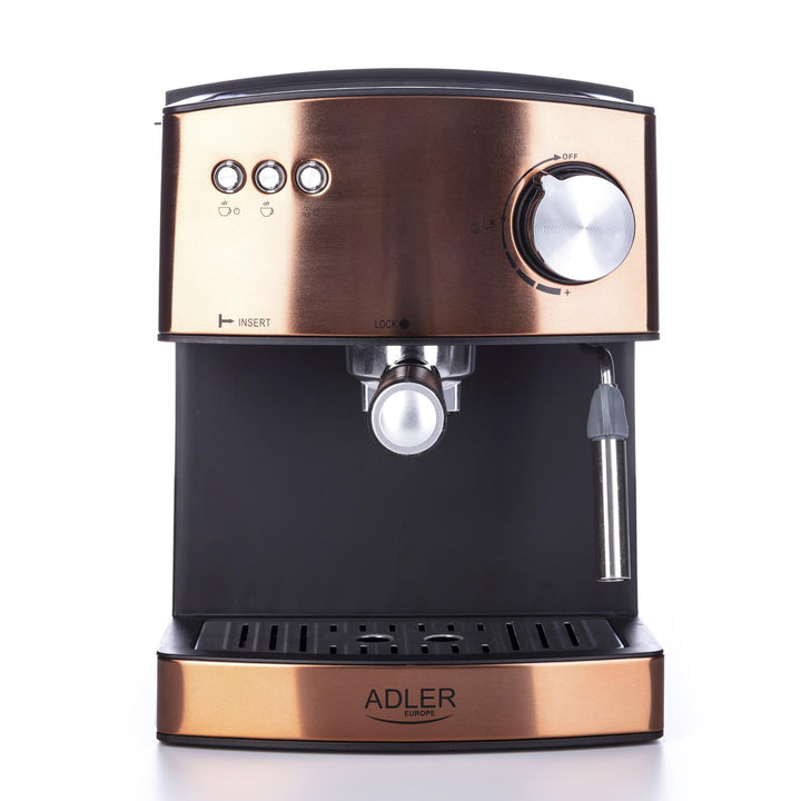 Macchina per caffè espresso Adler, 15 bar, 850W, montalatte, AD4404cr
