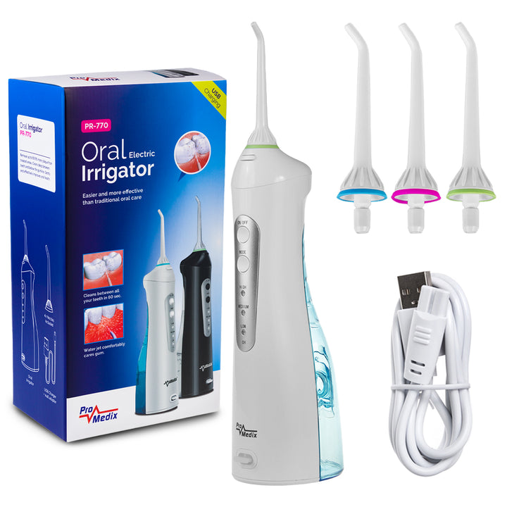 Irrigatore dentale wireless  Promedix PR-770 IPX7 colore bianco
