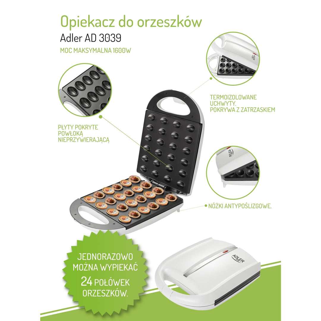 Macchina per biscotti  1600 W AD 3039 ADLER 220-240 V