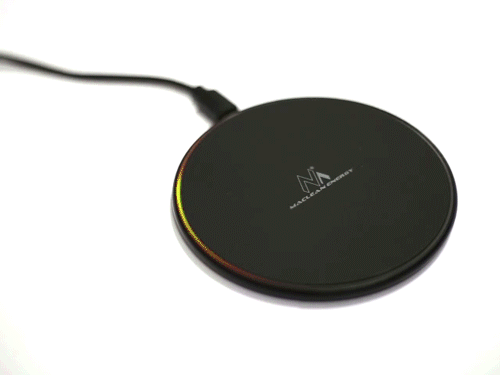 Caricatore da tavolo Maclean MCE250 B, carica rapida, nero CARICATORE TELEFONO WIRELESS