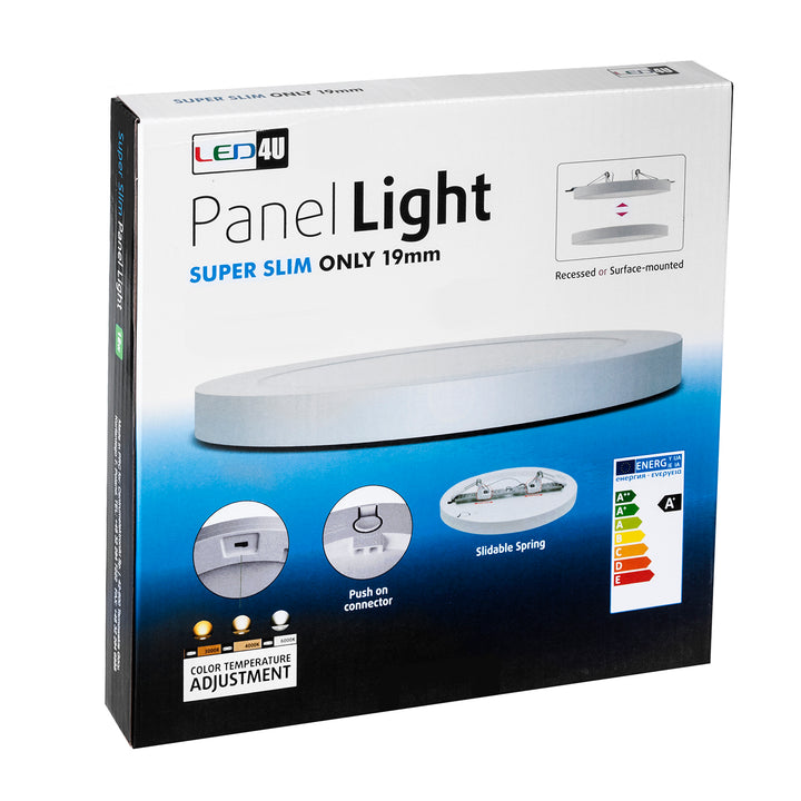 Panello LED tondo 18 W tondo  6in1 3 colori diversi modelli