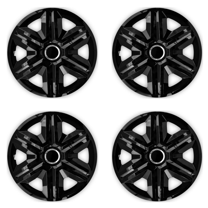 NRM FAST coprimozzi universali neri da 15" set di 4 pezzi