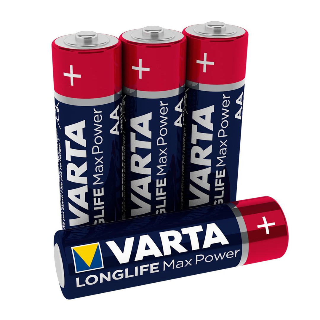 4 batterie alcaline AA VARTA VARIE Max Power, alta qualità