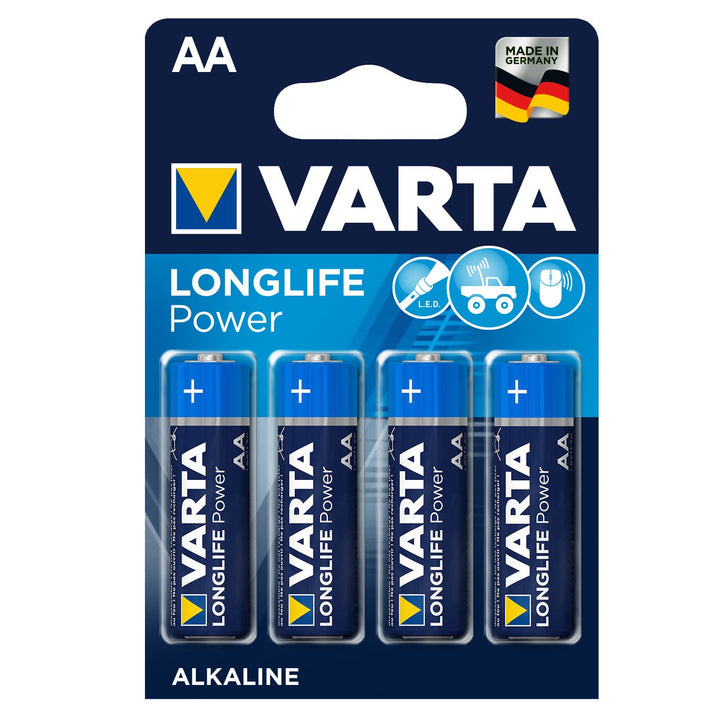 4x batterie Varta Longlife Power AA LR6 R6 alcaline