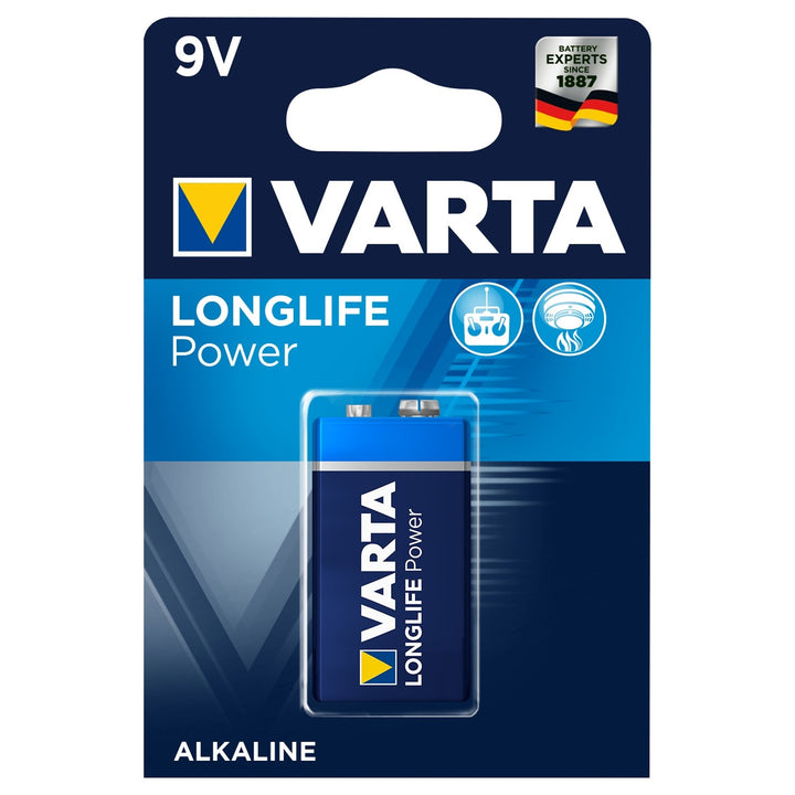 Batteria alcalina 9V di Varta Longlife Power, di alta qualità