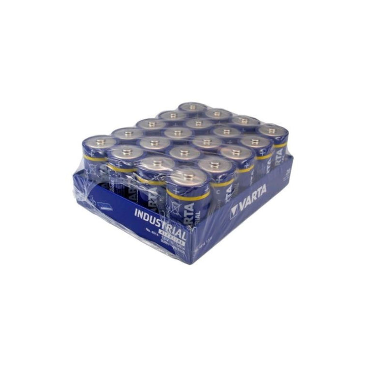 20x batterie alcaline Varta Industrial R14/C Foil 2 pezzi