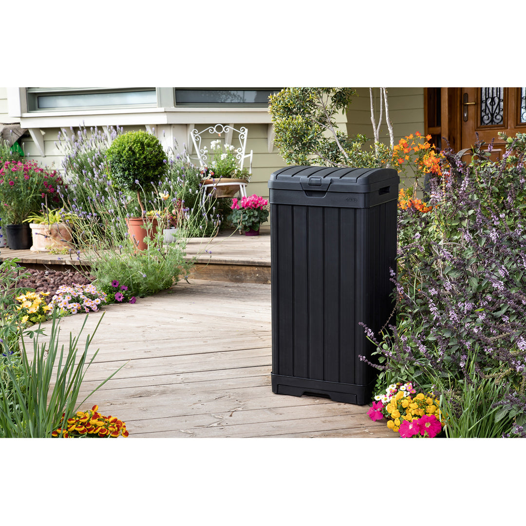 Pattumiera Keter Baltimore 125L nero Altezza: 87,4 cm