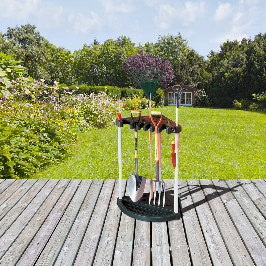 Supporto per attrezzi da giardino CORNER TOOL RACK costruzione solida
