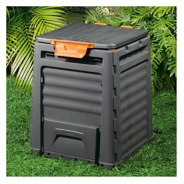 Composteriera Keter Eco Composter 320L Flaps per estrarre il compost da due lati