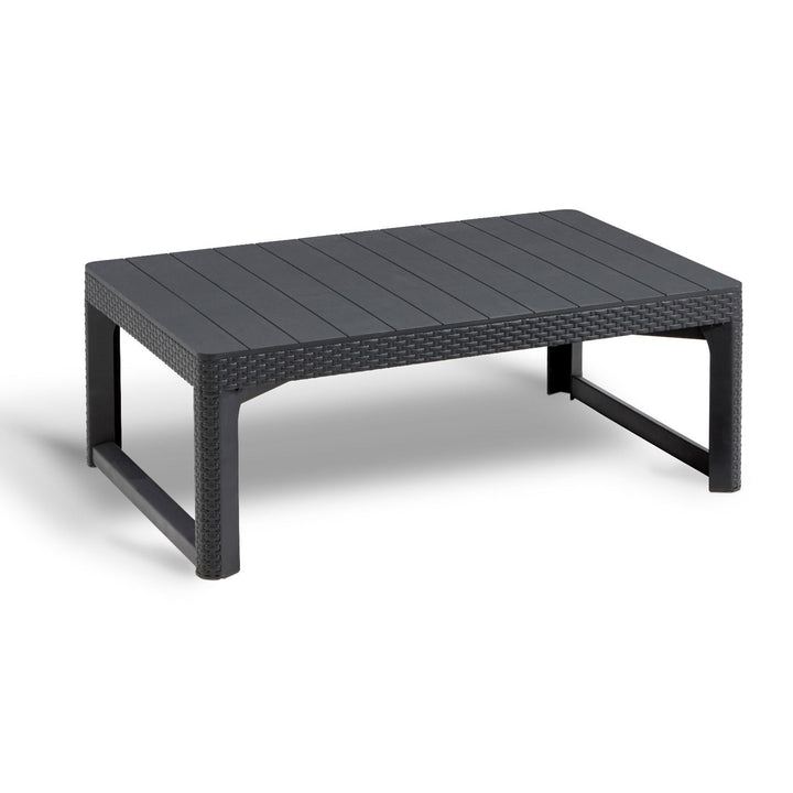 Tavolo da giardino regolabile rattan grafite CURVER