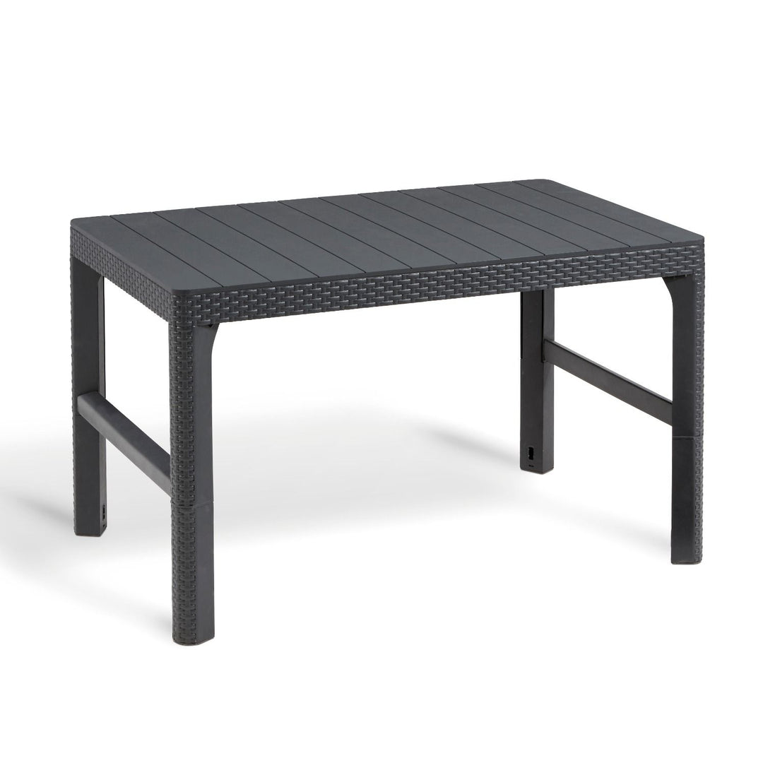 Tavolo da giardino regolabile rattan grafite CURVER