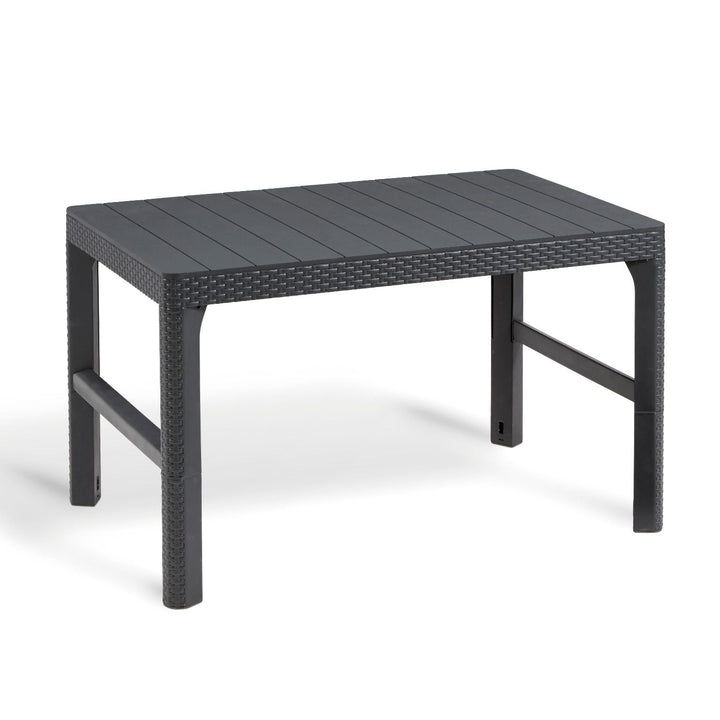 Tavolo da giardino regolabile rattan grafite CURVER