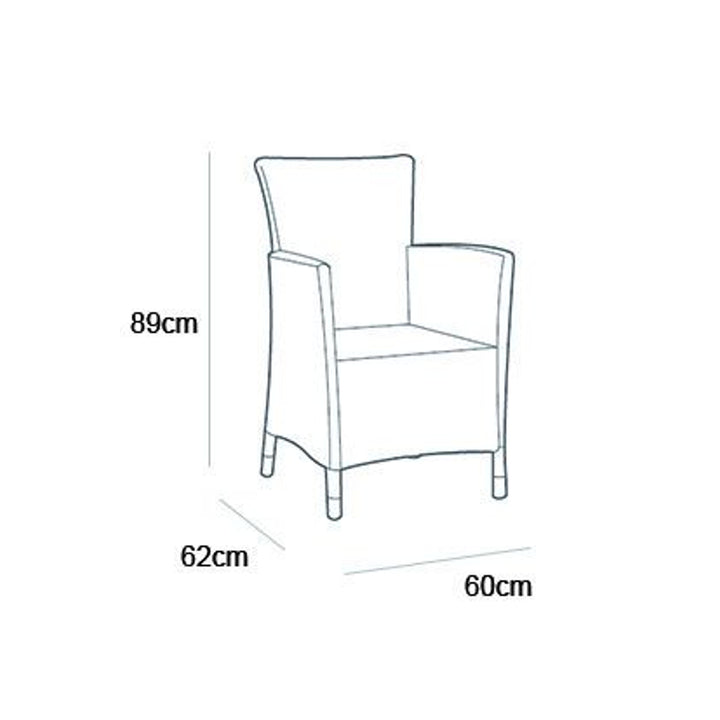 Sedia da giardino Keter Allibert Iowa graphite Molto resistente