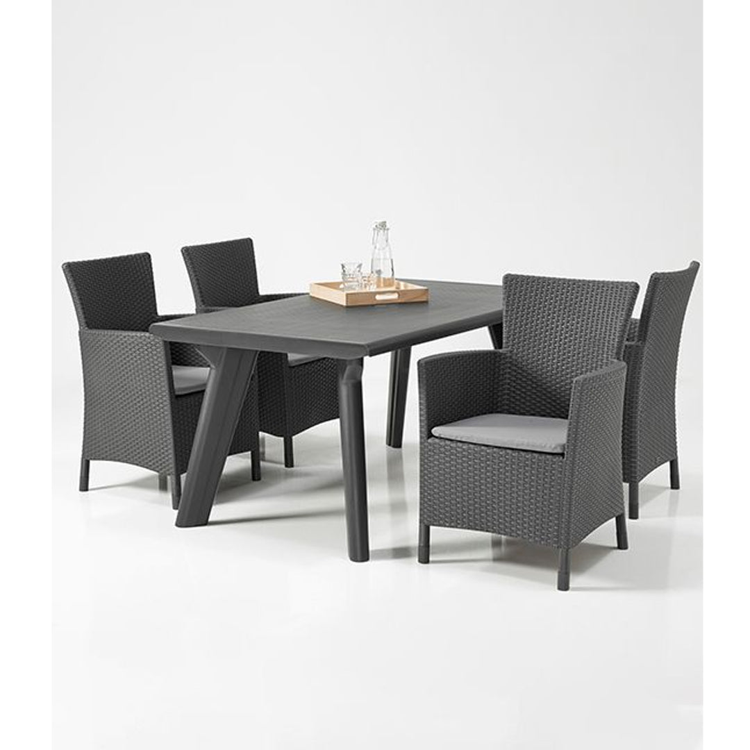 Sedia da giardino Keter Allibert Iowa graphite Molto resistente