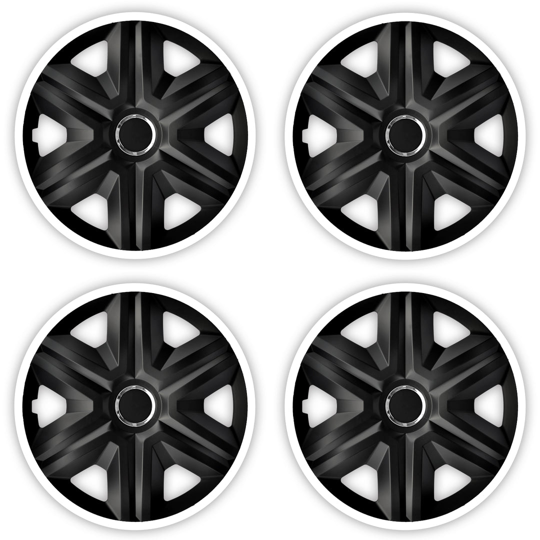 Set di 4 copricerchi FAST LUX colore bianco 15 "4 pezzi