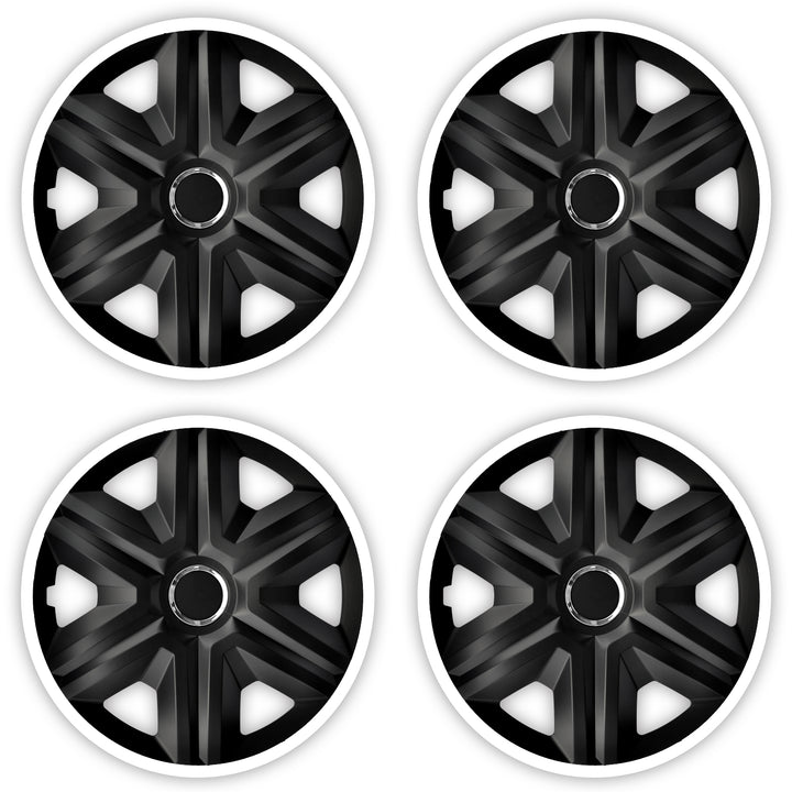 Set di 4 copricerchi FAST LUX colore bianco 15 "4 pezzi