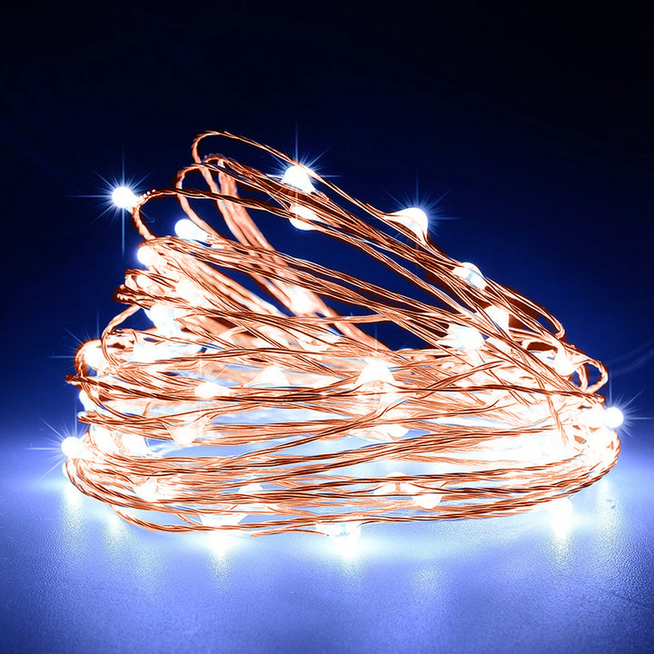 Lampada da giardino solare decorativa 100 LED 10m 600mAh GreenBlue GB164
