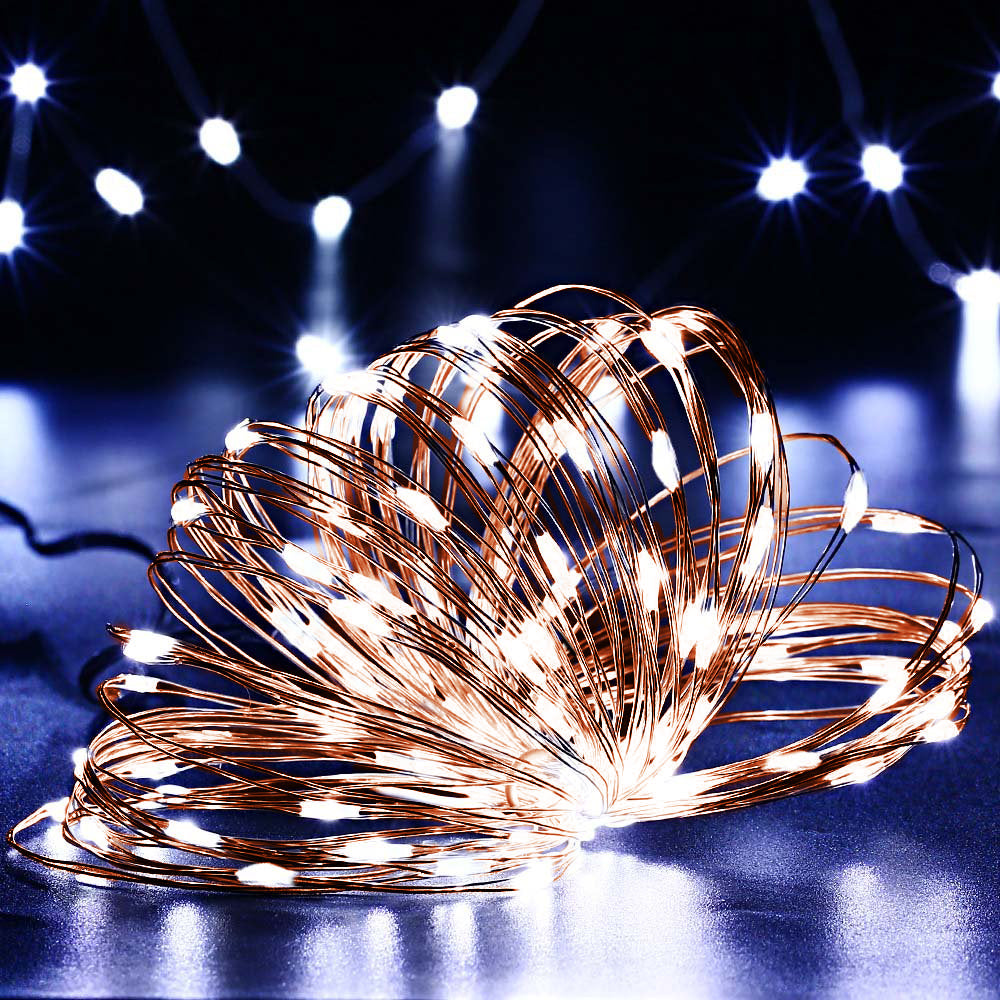 Lampada da giardino solare decorativa 100 LED 10m 600mAh GreenBlue GB164