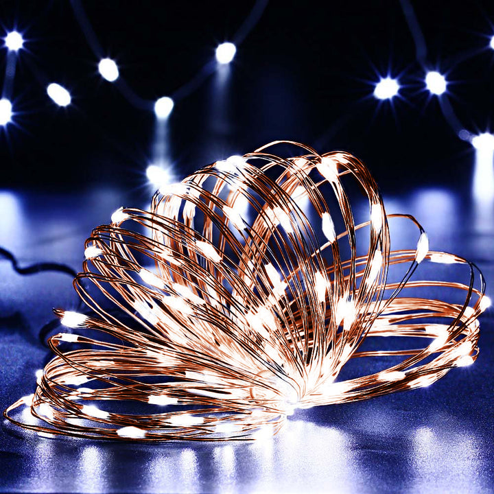 Lampada da giardino solare decorativa 100 LED 10m 600mAh GreenBlue GB164