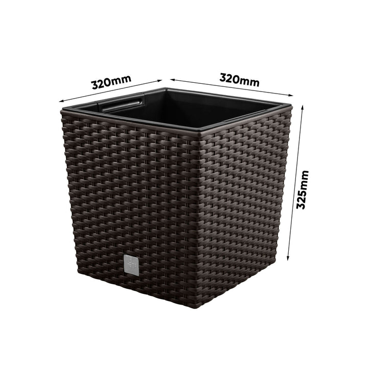 Fioriera con Prosperplast Rato Low DRTS325L 440U umbra