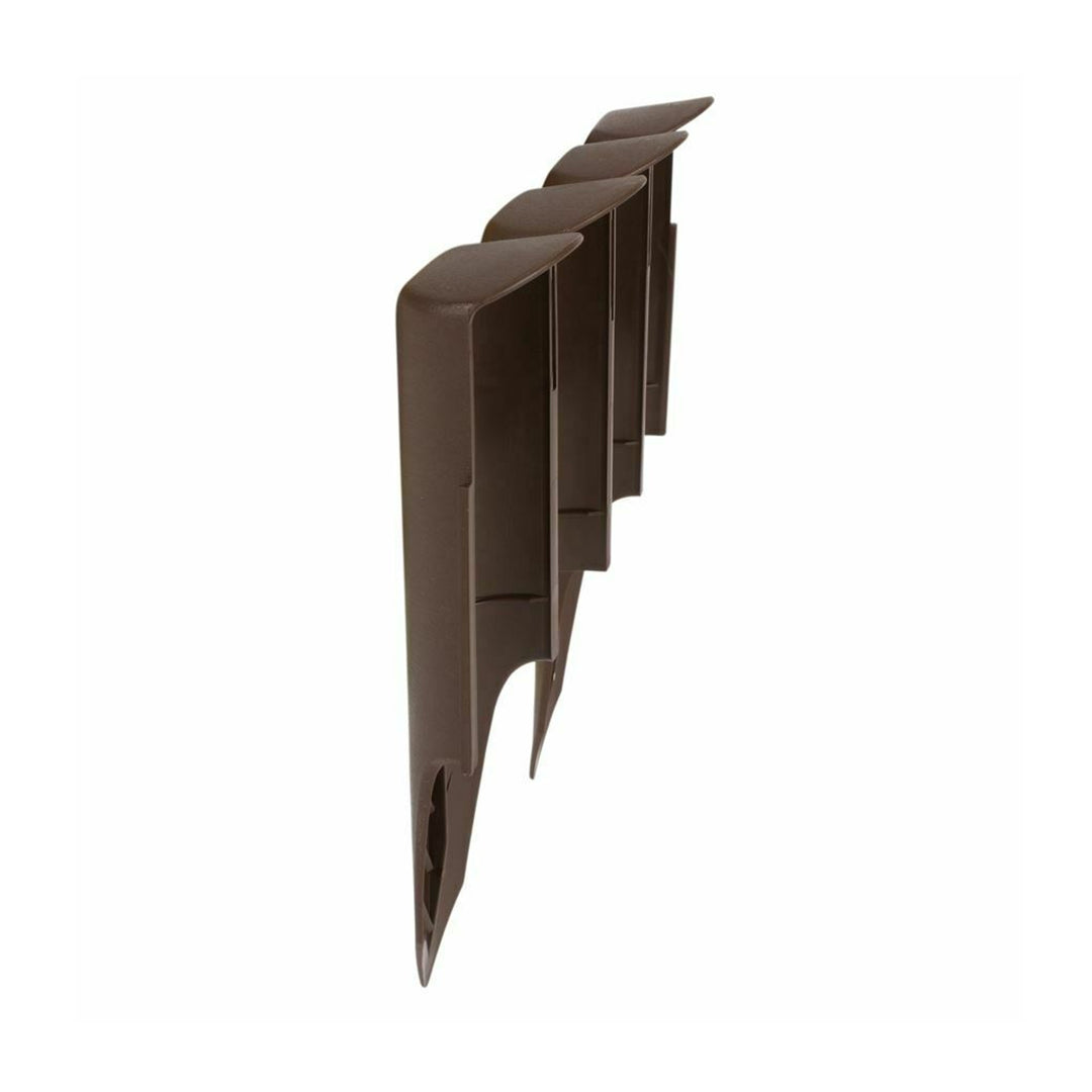 Bordo del giardino Palisade IPBO 2,5m marrone 10 elementi