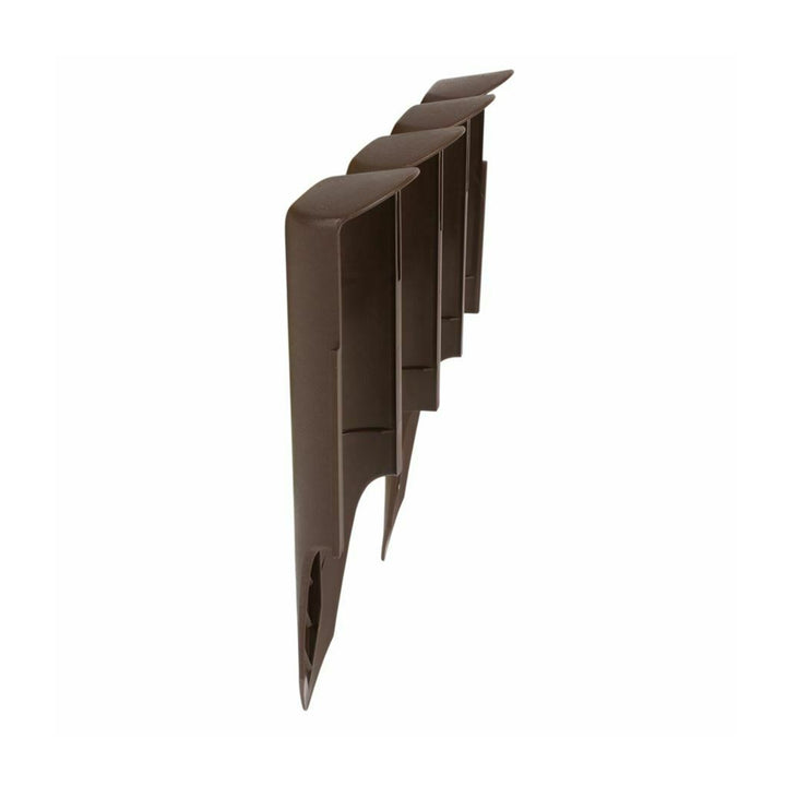 Bordo del giardino Palisade IPBO 2,5m marrone 10 elementi