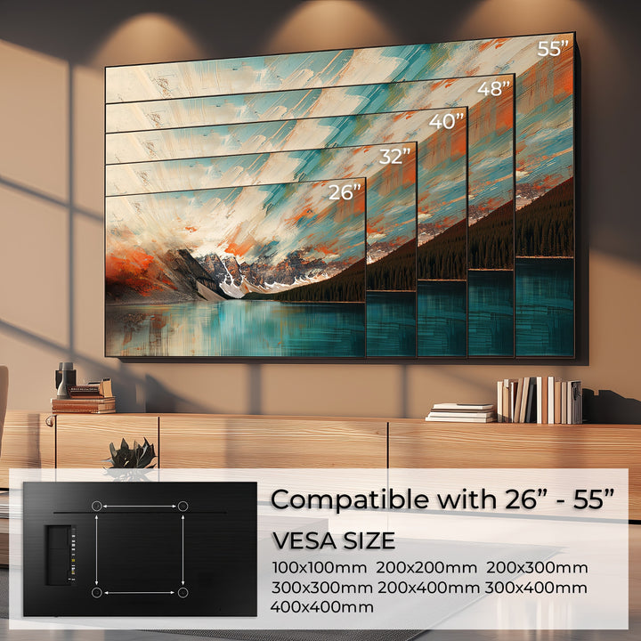 Supporto TV 26-55 "40 kg universale Maclean MC-862 nero max vesa 400x400