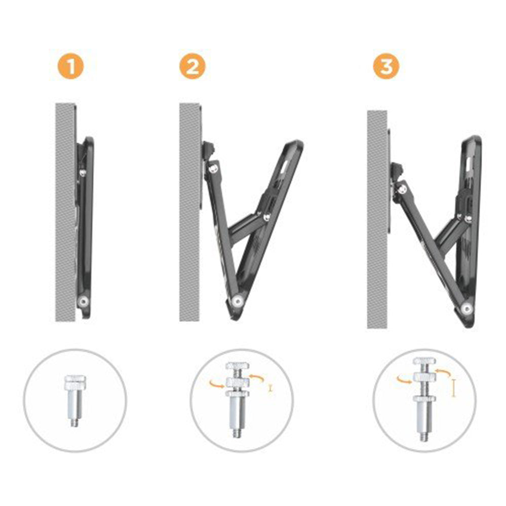 Maclean MC-837 Supporto da parete QLED TV Micro-Gap per Samsung Q7 / Q8 / Q9 / Q7FN / Q9FN da 75 "a 50 kg Ultra sottile