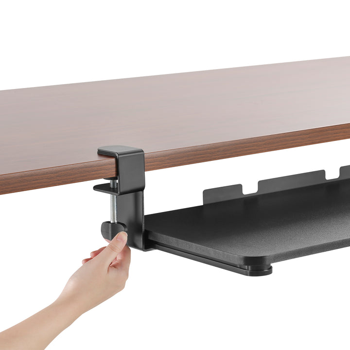 Maclean  MC-839 Supporto Universale per tastiera sotto scrivania, regolabile