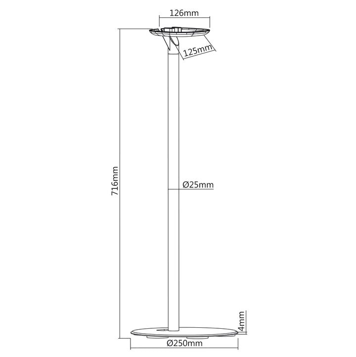 Supporto da pavimento per Sonos One Sonos Play Maclean Brackets MC-841 smart speaker