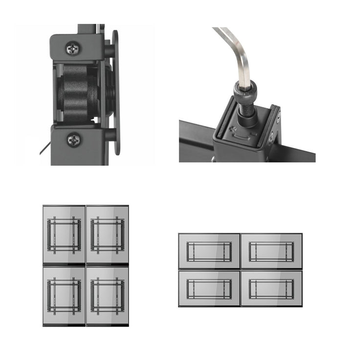 Staffa da parete per video TV 46 "-52" max 35 kg Digital Signage Maclean MC-845 max VESA 600x400
