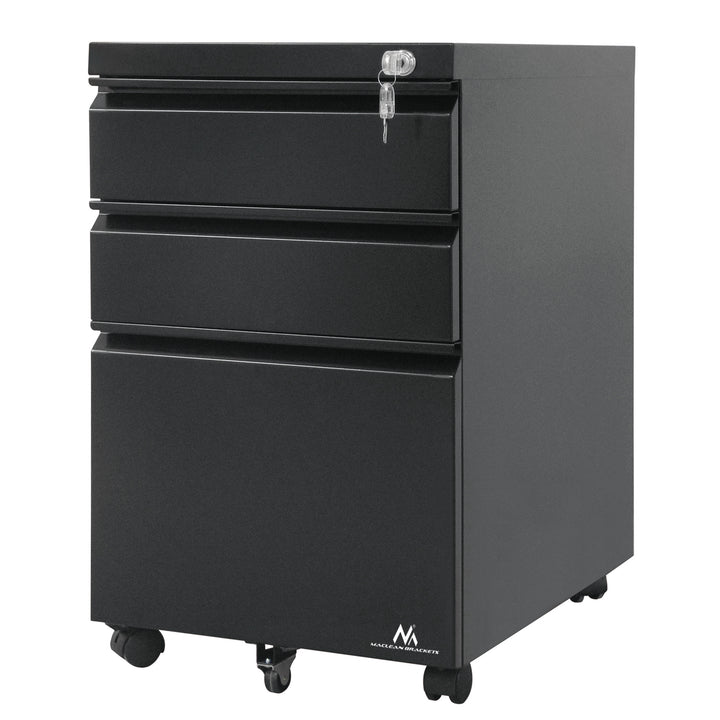 Armadio metallico sottopiano con serratura nera MC-850 su ruote