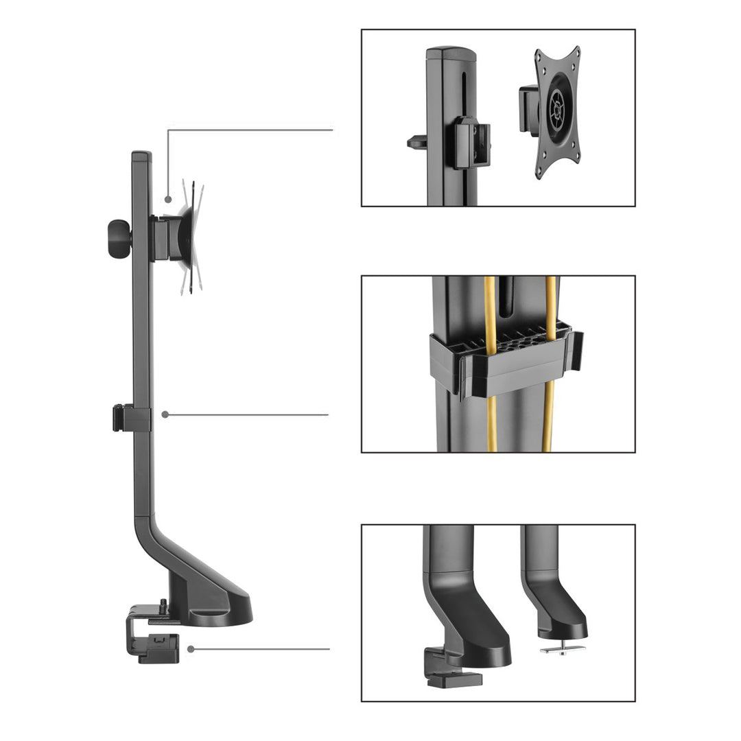 Supporto per monitor 17"-32" 8kg Maclean MC-853 si adatta a MC-848 e MC-849