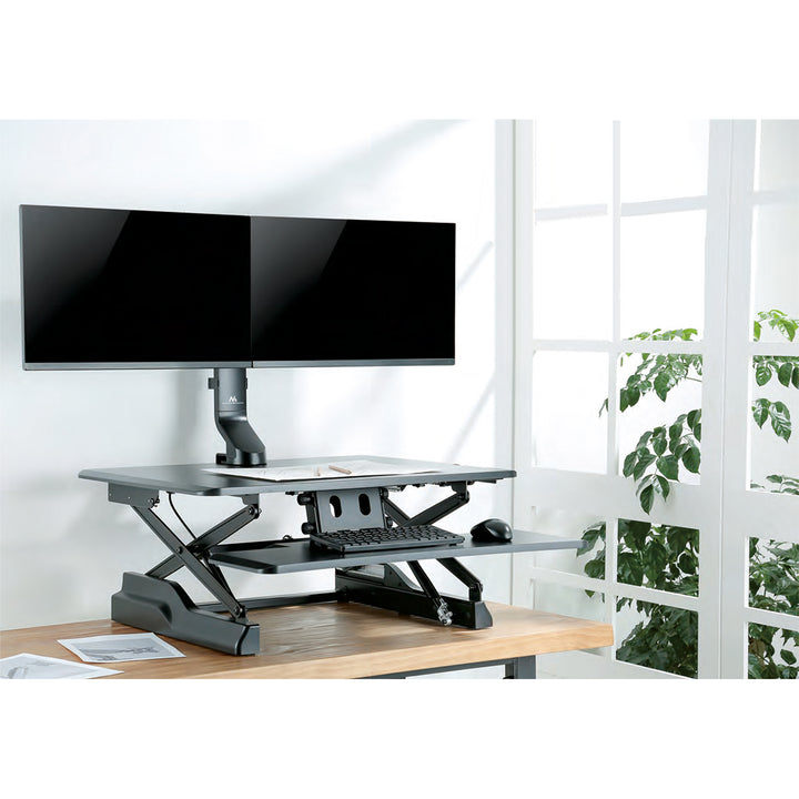 Supporto per due monitor / doppio 17 "-27" 14kg Maclean MC-854 VESA 75x75 100x100 per MC-848 e MC-849
