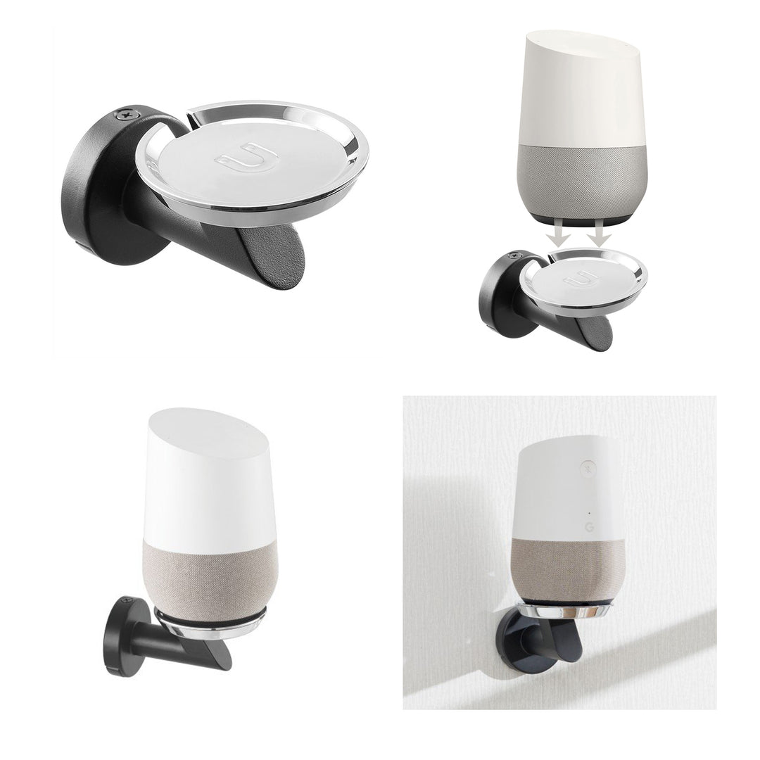 Supporto da parete per Google Home Maclean MC-857 nero
