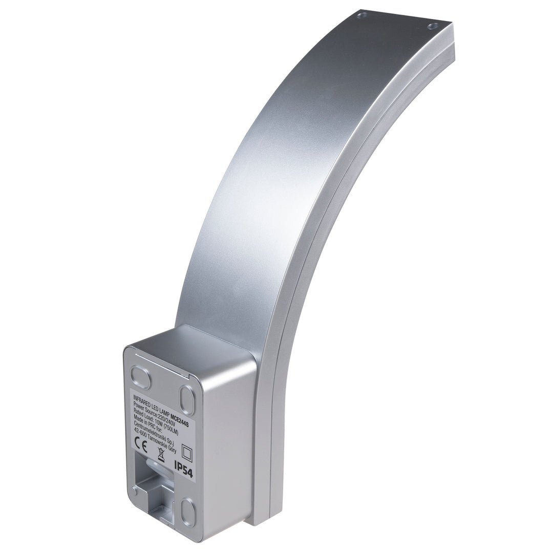 Lampada a LED con sensore di movimento a infrarossi MCE244 S 750lm 10W IP54 Maclean Energy argento