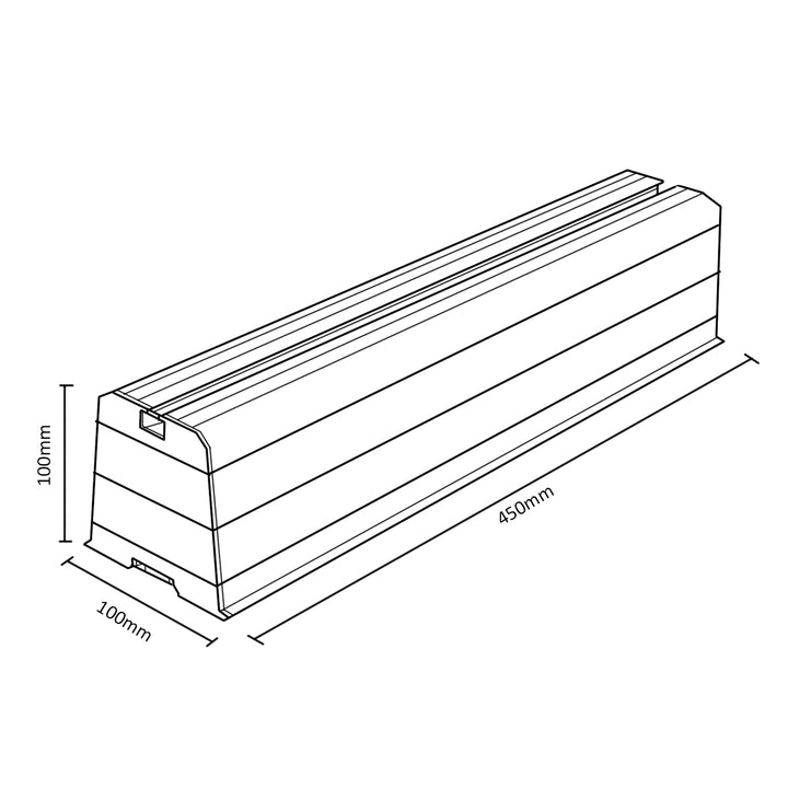 Gestire il montaggio della base sul condizionatore d'aria MC-863 fino a 100 kg di lunghezza braccio 450 mm PVC set 2 pezzi