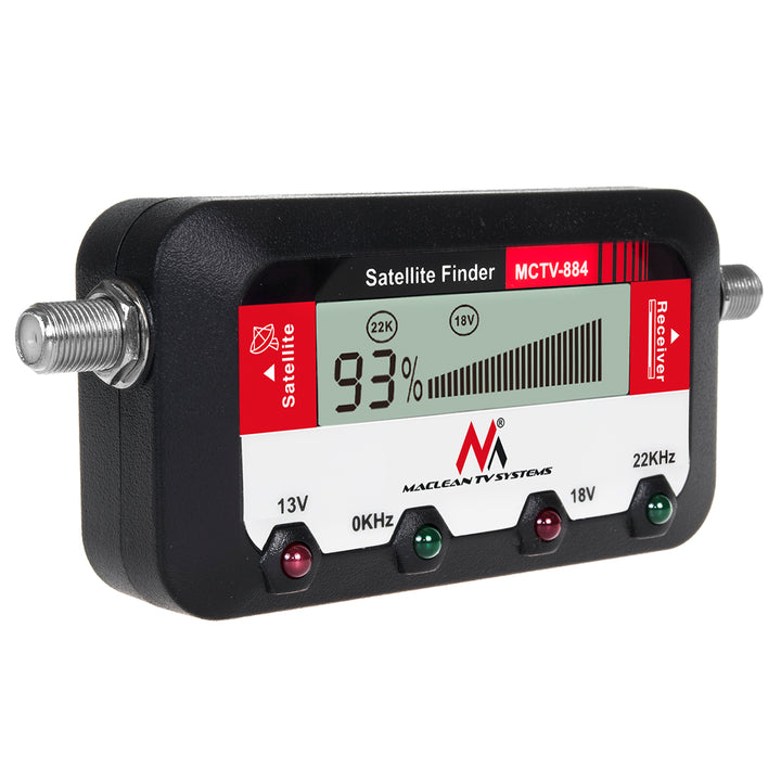 Cavo per contatori satellitari Maclean MCTV-884 con display digitale 25 cm FF