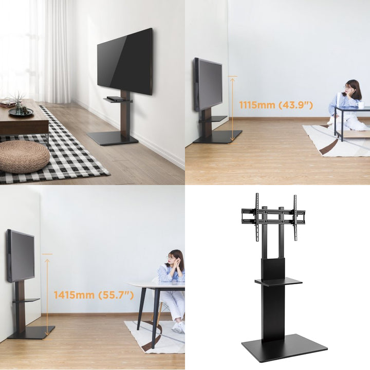 Porta TV professionale moderno con mensola Maclean MC-865 max 40 kg max VESA 600x400