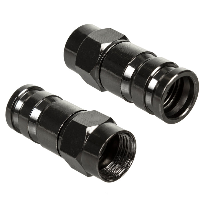Spina di compressione RG-6 professionale nickel nero Maclean MCTV-916