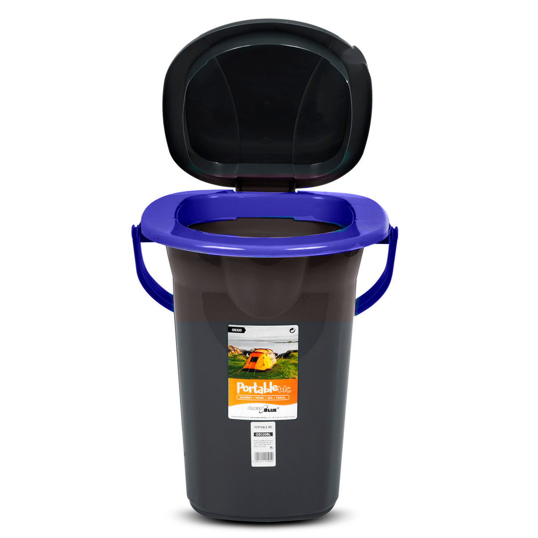 GreenBlue GB320BB toilette per turisti nero-blu TURISTICO PORTATILE 19L